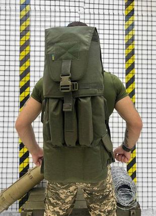 Рюкзак тактичний для пострілів з рпг-7 олива cordura рюкзак для гранатометчиків хакі кордура оливковий цвіт2 фото