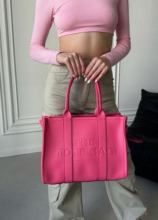 Жіноча сумка marc jacobs tote bag pink mini1 фото