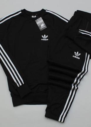 Спортивний костюм, світшот + штани adidas black