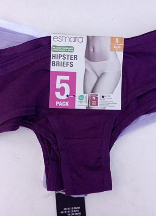 Трусы женские esmara, s, 5 шт