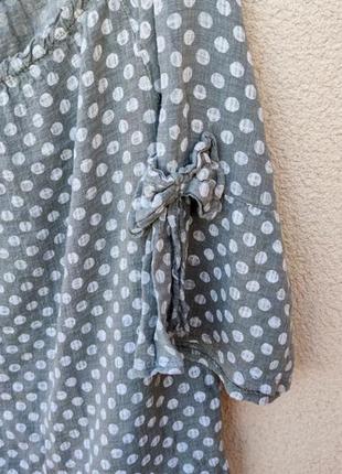 Блуза жіноча бавовна/льон італія4 фото