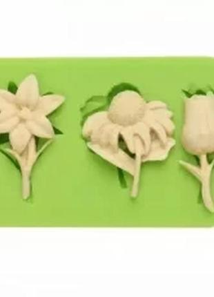 Силиконовый молд "цветы"