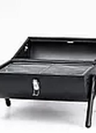 Переносний складний мангал барбекю 38×28×40 (см), гриль барбекю з кришкою чорний3 фото
