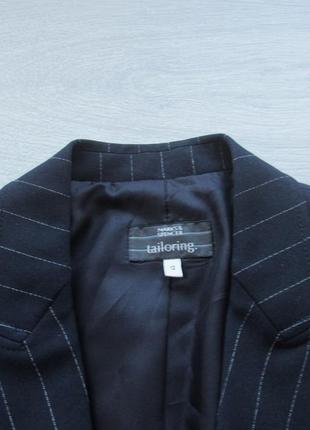 Шикарный пиджак жакет блейзер в полоску от marks &amp; spencer4 фото