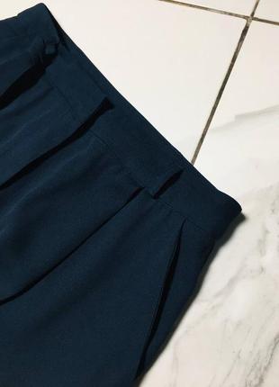 Синие базовые классические брюки с поясом asos м3 фото