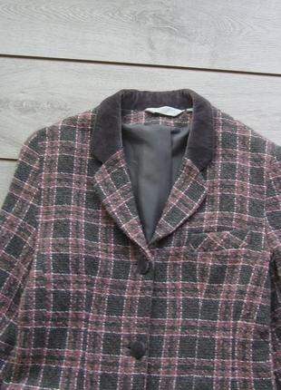 Твидовый пиджак блейзер 45% шерсть от sensation Ангния2 фото