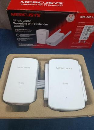 Адаптер mercusys cpl wifi n 300 мбит/с + 1000 мбит/с гигабитным портом