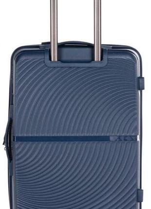 Мала валіза з полікарбонату, ручна поклажа 36l horoso синій3 фото