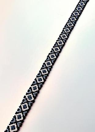 Стрічковий гердан чокер «борщівський» взори тернопільщини.