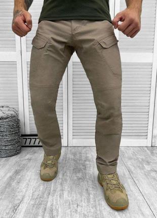 Тактические штаны рипстоп цвет койот облегченные брюки койот практичные штаны в светлом цвете ripstop воєнторг2 фото