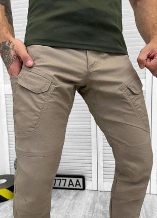 Тактические штаны рипстоп цвет койот облегченные брюки койот практичные штаны в светлом цвете ripstop воєнторг3 фото