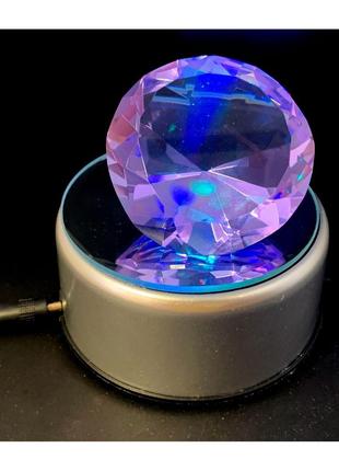 Подставка-подсветка под кристалл вращающаяся (17х10х5,5 см)2 фото
