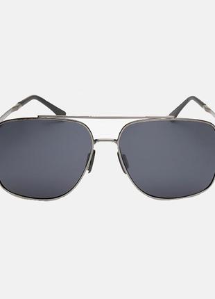 Брендовые мужские солнцезащитные очки в металлической оправе мт006