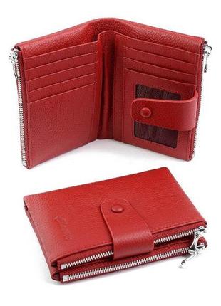 Женский кожаный кошелек genuine leather a2201-9960-1 red