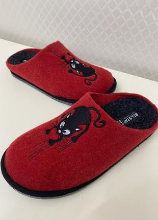 Женские тапочки белста, мужская подошва.отъемная анатомическая стелька.