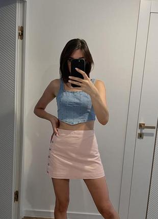 Замшевая юбка h&amp;m/38р