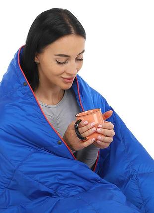 Ковдра туристична puffy down blanket c-bkr-234 синя (59622008)