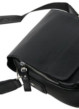 Мужская сумка, планшетка из эко кожи pu reverse черная4 фото