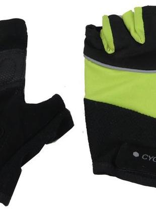 Жіночі рукавички для заняття спортом, велорукавички crivit жовті