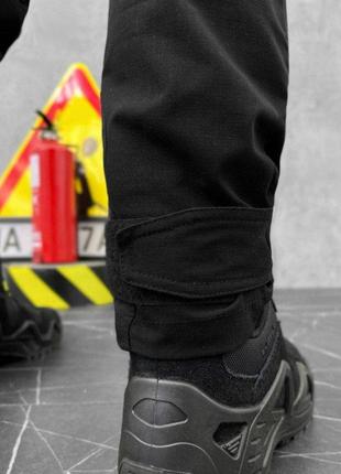 Спец штаны черного цвета практичные изностойкие штаны черные мужские брюки черные брюки полиция воєнторг ua4 фото