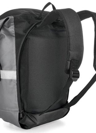 Велосипедная сумка на багажник рюкзак 2 в 1 crivit черный с серым3 фото