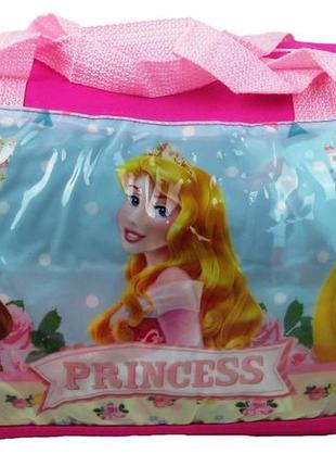 Спортивная детская сумка для девочки 17l princess, принцессы3 фото