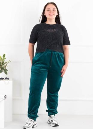 Жіночі спортивні штани брюки велюр велюрові осінні осінь демі демісезон