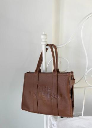 Женская сумка marc jacobs tote bag brown mini7 фото