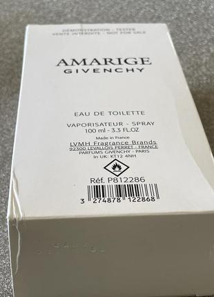 Givenchy amarige eau de toilette 100 ml3 фото