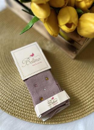 Яскраві колготи з камінчиками 3