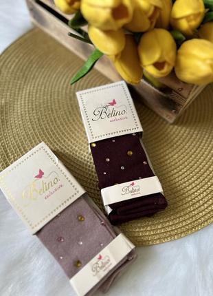 Яскраві колготи з камінчиками 5