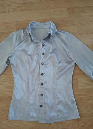 Блуза атласна, р 34