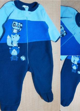 Erly days чоловічок флісовий 6-12 міс флисовый человечек