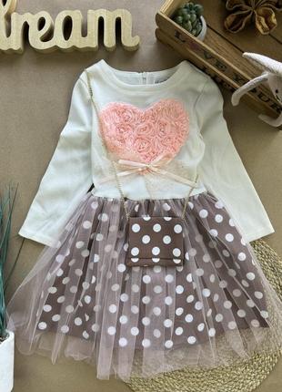 Платье красное сердце