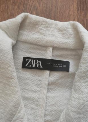 Пиджак zara oversize удлиненный жатка коттон жакет2 фото