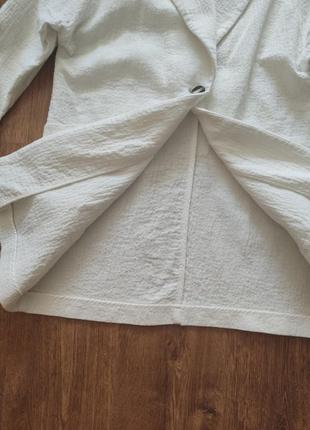 Пиджак zara oversize удлиненный жатка коттон жакет4 фото