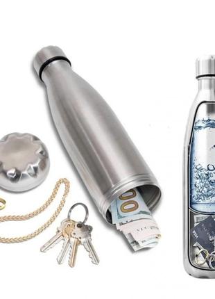Пляшка для води з відділенням для зберігання, секретний прихований міні-сейф