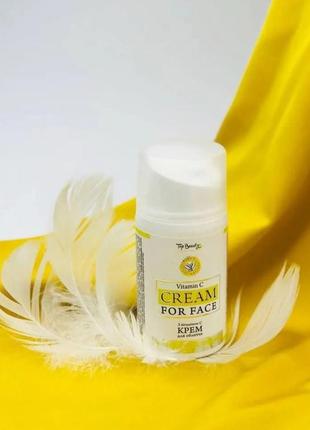 Крем для лица с витамином с 🍋 от top beauty.