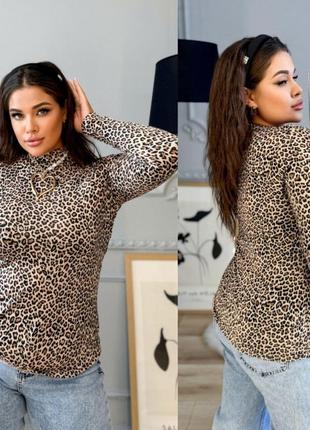 Гольф женский леопардовый