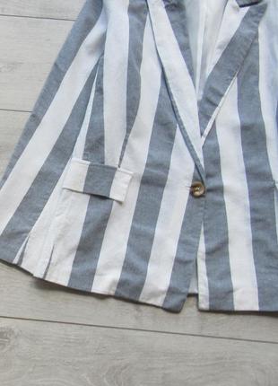 Пиджак жакет блейзер в полоску от zebra5 фото