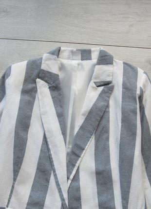 Пиджак жакет блейзер в полоску от zebra2 фото