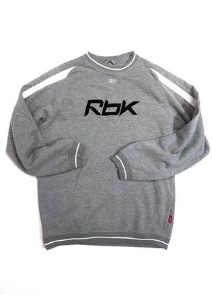 Свитшот reebok /размер s-m/ свитшот рибок / серый свитшот / мужской свитшот / женский свитшот / худи reebok / мужское худи _1