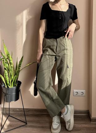 Качественные брюки карго женские new look
