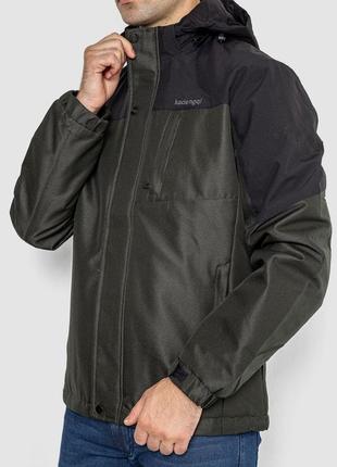 Куртка мужская демисезонная с капюшоном, цвет хаки, 214r61035