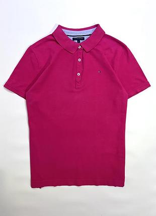 Футболка поло tommy hilfiger рожева