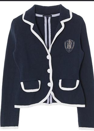Брендовый пиджак блейзер tommy hilfiger кофта свитер