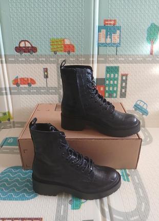 Steve madden tornado boot оригинал ботинки до щиколотки под крокодила со шнуровкой и толстой подошвой