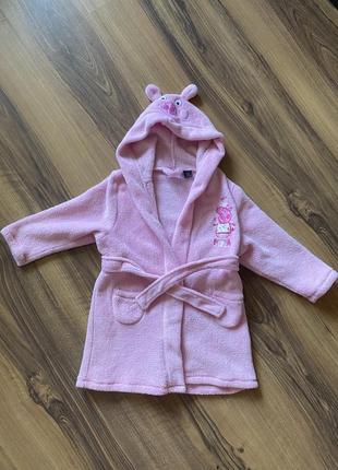 Халат свинка пеппа на 2-3 роки, 98см