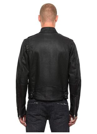 Мужская джинсовая куртка diesel черного цвета.2 фото