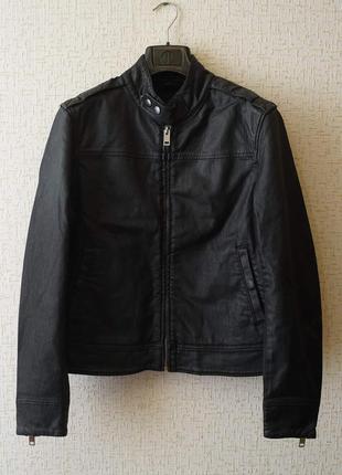 Мужская джинсовая куртка diesel черного цвета.4 фото